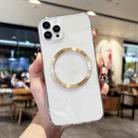 For iPhone 11 Pro Max CD Texture MagSafe TPU Phone Case (Transparent) - 1