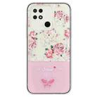 For Xiaomi Redmi 10A Bronzing Butterfly Flower TPU Phone Case(Peony) - 1