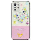 For Xiaomi Poco X3 GT Bronzing Butterfly Flower TPU Phone Case(Colorful Butterfly) - 1