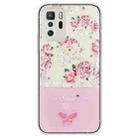 For Xiaomi Poco X3 GT Bronzing Butterfly Flower TPU Phone Case(Peony) - 1