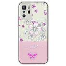 For Xiaomi Poco X3 GT Bronzing Butterfly Flower TPU Phone Case(Cherry Blossoms) - 1