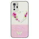 For Xiaomi Poco X3 GT Bronzing Butterfly Flower TPU Phone Case(Rose Heart) - 1