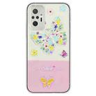 For Xiaomi Redmi Note 10 Pro Max / Note 10 Pro Bronzing Butterfly Flower TPU Phone Case(Colorful Butterfly) - 1