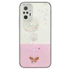 For Xiaomi Redmi Note 10 Pro Max / Note 10 Pro Bronzing Butterfly Flower TPU Phone Case(Dandelions) - 1