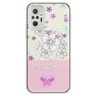 For Xiaomi Redmi Note 10 Pro Max / Note 10 Pro Bronzing Butterfly Flower TPU Phone Case(Cherry Blossoms) - 1