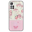 For Xiaomi Redmi Note 11T / Poco M4 Pro 5G Bronzing Butterfly Flower TPU Phone Case(Peony) - 1