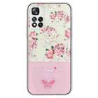 For Xiaomi Redmi Note 11 Pro 5G Bronzing Butterfly Flower TPU Phone Case(Peony) - 1