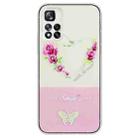 For Xiaomi Redmi Note 11 Pro 5G Bronzing Butterfly Flower TPU Phone Case(Rose Heart) - 1