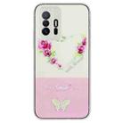 For Xiaomi Mi 11T / 11T Pro Bronzing Butterfly Flower TPU Phone Case(Rose Heart) - 1