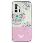 For Xiaomi Mi 11T / 11T Pro Bronzing Butterfly Flower TPU Phone Case(Peacock Flower) - 1