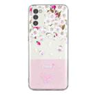 For Motorola Moto G42 Bronzing Butterfly Flower TPU Phone Case(Peach Blossoms) - 1