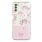 For Motorola Moto G42 Bronzing Butterfly Flower TPU Phone Case(Peony) - 1