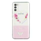 For Motorola Moto G42 Bronzing Butterfly Flower TPU Phone Case(Rose Heart) - 1