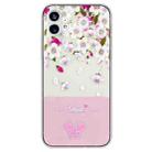 For Nothing Phone 1 Bronzing Butterfly Flower TPU Phone Case(Peach Blossoms) - 1