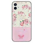 For Nothing Phone 1 Bronzing Butterfly Flower TPU Phone Case(Peony) - 1