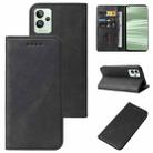 For Realme GT2 Pro Magnetic Closure Leather Phone Case(Black) - 1