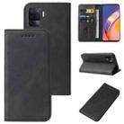 For OPPO Reno5 Lite Magnetic Closure Leather Phone Case(Black) - 1