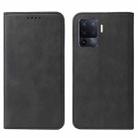 For OPPO Reno5 Lite Magnetic Closure Leather Phone Case(Black) - 2