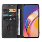 For OPPO Reno5 Lite Magnetic Closure Leather Phone Case(Black) - 3