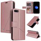 GQUTROBE Right Angle Leather Phone Case For iPhone 7 Plus / 8 Plus(Rose Gold) - 1
