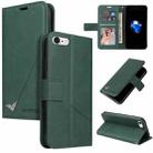 GQUTROBE Right Angle Leather Phone Case For iPhone 7 / 8 / SE 2020 / SE 2022(Green) - 1
