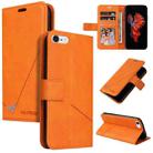 GQUTROBE Right Angle Leather Phone Case For iPhone 6 Plus / 6s Plus(Orange) - 1