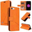 GQUTROBE Right Angle Leather Phone Case For iPhone 6 / 6S(Orange) - 1