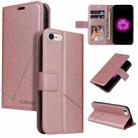 GQUTROBE Right Angle Leather Phone Case For iPhone 6 / 6S(Rose Gold) - 1