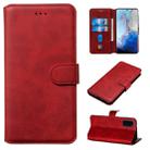 For Galaxy S20 Classic Calf Texture Magnetic Attraction Horizontal Flip Leather Case with Stand & Card Slots & Wallet Function(Red) - 1