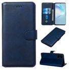 For Galaxy S20+ Classic Calf Texture Magnetic Attraction Horizontal Flip Leather Case with Stand & Card Slots & Wallet Function(Blue) - 1