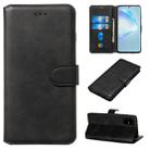 For Galaxy S20+ Classic Calf Texture Magnetic Attraction Horizontal Flip Leather Case with Stand & Card Slots & Wallet Function(Black) - 1