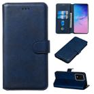 For Galaxy S20 Ultra Classic Calf Texture Magnetic Attraction Horizontal Flip Leather Case with Stand & Card Slots & Wallet Function(Blue) - 1