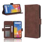 For Consumer Cellular ZMax 5G Skin Feel Calf Texture Card Slots Leather Phone Case(Brown) - 1