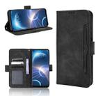 For HTC Desire 22 Pro Skin Feel Calf Texture Card Slots Leather Phone Case(Black) - 1