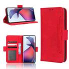 For Motorola Moto S30 Pro 5G Skin Feel Calf Texture Card Slots Leather Phone Case(Red) - 1