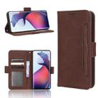 For Motorola Moto S30 Pro 5G Skin Feel Calf Texture Card Slots Leather Phone Case(Brown) - 1