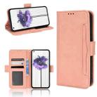 For Nothing Phone 1 Skin Feel Calf Texture Card Slots Leather Phone Case(Pink) - 1