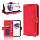 For Nothing Phone 1 Skin Feel Calf Texture Card Slots Leather Phone Case(Red) - 1