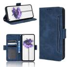 For Nothing Phone 1 Skin Feel Calf Texture Card Slots Leather Phone Case(Blue) - 1