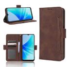 For OPPO A57 5G / 4G Skin Feel Calf Texture Card Slots Leather Phone Case(Brown) - 1