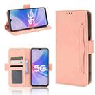 For OPPO A97 5G Skin Feel Calf Texture Card Slots Leather Phone Case(Pink) - 1