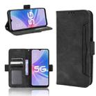 For OPPO A97 5G Skin Feel Calf Texture Card Slots Leather Phone Case(Black) - 1