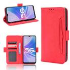 For OPPO A97 5G Skin Feel Calf Texture Card Slots Leather Phone Case(Red) - 1