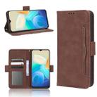 For vivo Y77 5G Skin Feel Calf Texture Card Slots Leather Phone Case(Brown) - 1