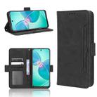 For Infinix Note 12i Skin Feel Calf Texture Card Slots Leather Phone Case(Black) - 1