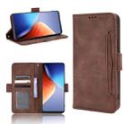 For Tecno Camon 19 Pro Skin Feel Calf Texture Card Slots Leather Phone Case(Brown) - 1