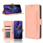 For Tecno Pova 3 Skin Feel Calf Texture Card Slots Leather Phone Case(Pink) - 1