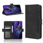 For Tecno Pova 3 Skin Feel Calf Texture Card Slots Leather Phone Case(Black) - 1