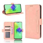 For Tecno Spark 9 Pro Skin Feel Calf Texture Card Slots Leather Phone Case(Pink) - 1