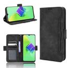 For Tecno Spark 9 Pro Skin Feel Calf Texture Card Slots Leather Phone Case(Black) - 1